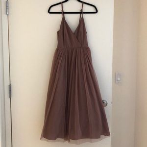 asos pinny extreme tulle mesh midi dress